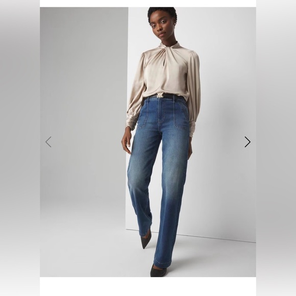 White House Black Market Denim - NWT White House Black Market Extra High-Rise Novelty Pocket Trouser Jeans 8